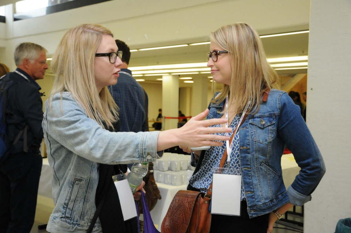 Ruth Reaney and Genevieve Coderre-Lapalme at ILERA European Congress 2019